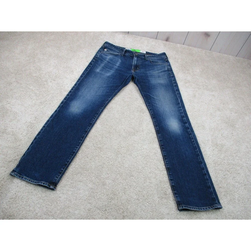 AG Adriano Goldschmied Jeans Mens 32 Blue Denim B Type II Straight Leg USA 32x29